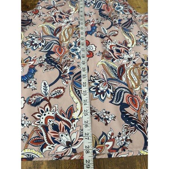 Womens Blouse Top Sz XL Tunic Sleeveless Mod, 60s/70s, Retro, Pop Art, Groovy - Picture 9 of 10